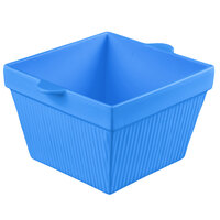 Tablecraft CW1490CBL 6.5 Qt. Cobalt Blue Cast Aluminum Square Bowl