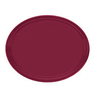 Cambro 2700522 22" x 26 7/8" Oval Burgundy Wine Fiberglass Camtray - 6/Case