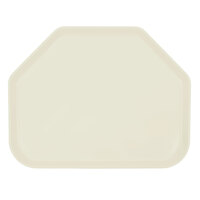 Cambro 1422TR538 14" x 22" Trapezoid Cottage White Customizable Fiberglass Camtray - 12/Case