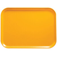 Cambro 3853504 14 3/4" x 20 7/8" (37,5 x 53 cm) Rectangular Metric Mustard Fiberglass Camtray - 12/Case