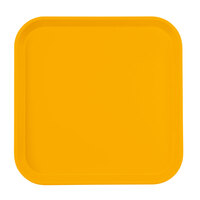 Cambro 1313504 13" x 13" (33 x 33 cm) Square Metric Mustard Customizable Fiberglass Camtray - 12/Case