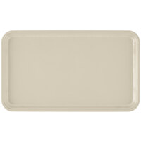 Cambro 915538 8 3/4" x 14 15/16" Rectangular Cottage White Customizable Fiberglass Camtray - 12/Case