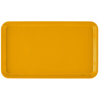 Cambro 915504 8 3/4" x 14 15/16" Rectangular Mustard Fiberglass Camtray - 12/Case