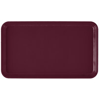 Cambro 915522 8 3/4" x 14 15/16" Rectangular Burgundy Wine Fiberglass Camtray - 12/Case