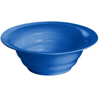 Tablecraft CW3100CBL 7.5 Qt. Cobalt Blue Cast Aluminum Wide Rim Salad Bowl