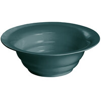 Tablecraft CW3100HGN 7.5 Qt. Hunter Green Cast Aluminum Wide Rim Salad Bowl