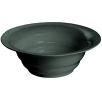 Tablecraft CW3100BKGS 7.5 Qt. Black with Green Speckle Cast Aluminum Wide Rim Salad Bowl