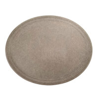 Cambro 2700104 22" x 26 7/8" Oval Desert Tan Fiberglass Camtray - 6/Case