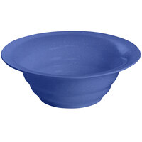 Tablecraft CW3100BS 7.5 Qt. Blue Speckle Cast Aluminum Wide Rim Salad Bowl