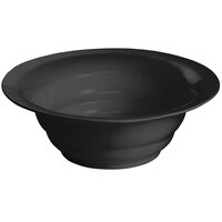 Tablecraft CW3100BK 7.5 Qt. Black Cast Aluminum Wide Rim Salad Bowl