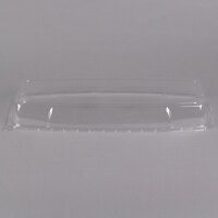 Sabert 5622 Mozaik 22 1/4" x 9 1/4" Clear Plastic Platter / Catering Tray High Dome Lid - 25/Case