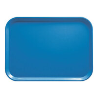 Cambro 1216105 12" x 16 5/16" Rectangular Horizon Blue Customizable Fiberglass Camtray - 12/Case