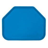 Cambro 1422TR105 14" x 22" Trapezoid Horizon Blue Customizable Fiberglass Camtray - 12/Case