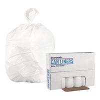 Boardwalk 21-30 Gallon 10 Micron 30" x 36" High-Density Clear Janitorial Can Liner / Trash Bag - 500/Case