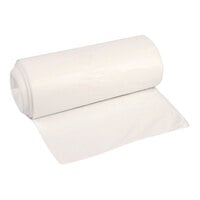 Boardwalk 41-50 Gallon 12 Micron 40" x 48" High-Density Clear Janitorial Can Liner / Trash Bag - 250/Case