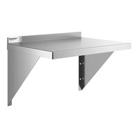Regency SW1824-3-16-V 16 Gauge Stainless Steel 18" x 24" Heavy Duty Wall Shelf