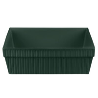 Tablecraft CW1494HGN 24 Qt. Hunter Green Cast Aluminum Square Bowl