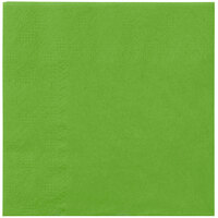 Hoffmaster 180361 Fresh Lime Green Beverage / Cocktail Napkin - 250/Pack