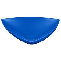 Tablecraft CW11006CBL 11" Cobalt Blue Cast Aluminum Triangle Display Bowl