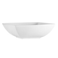 CAC PNS-B6 Princesquare 12 oz. Bright White Square Porcelain Bowl - 36/Case