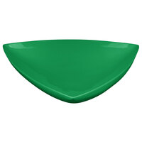 Tablecraft CW11006GN 11" Green Cast Aluminum Triangle Display Bowl