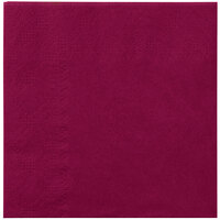 Hoffmaster Burgundy Beverage / Cocktail Napkin - 1000/Case