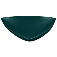 Tablecraft CW11006HGN 11" Hunter Green Cast Aluminum Triangle Display Bowl