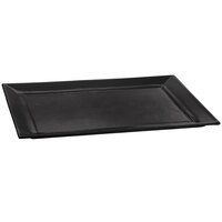 Tablecraft CW3620BK 15" x 18" Black Cast Aluminum Rectangle Platter