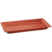 Tablecraft CW2110CP Copper 21" x 12" Cast Aluminum Large Rectangle Platter