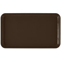 Cambro 915116 8 3/4" x 14 15/16" Rectangular Brazil Brown Fiberglass Camtray - 12/Case