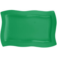 Tablecraft CW3660GN Green 13" x 20" Cast Aluminum Euro Rectangular Platter