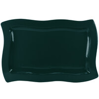 Tablecraft CW3660HGN Hunter Green 13" x 20" Cast Aluminum Euro Rectangular Platter