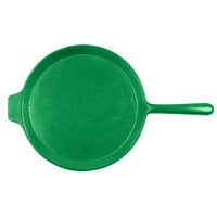 Tablecraft CW4130GN Green 10" Cast Aluminum Pizza Tray with Handle