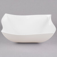 Fineline Wavetrends 164-BO Bone / Ivory Plastic Serving Bowl 64 oz. - 50/Case