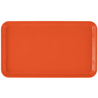 Cambro 915222 8 3/4" x 14 15/16" Rectangular Orange Pizzazz Fiberglass Camtray - 12/Case