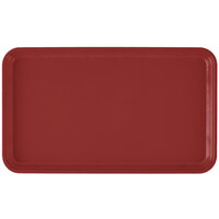 Cambro 915221 8 3/4" x 14 15/16" Rectangular Ever Red Fiberglass Camtray - 12/Case