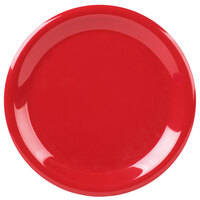 Carlisle 3300405 Sierrus 9" Red Narrow Rim Melamine Plate - 24/Case