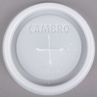 Cambro CLLT6 Disposable Translucent Lid with Straw Slot - 1500/Case