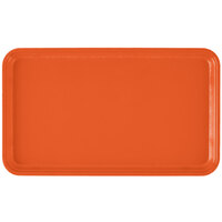 Cambro 915220 8 3/4" x 14 15/16" Rectangular Citrus Orange Fiberglass Camtray - 12/Case