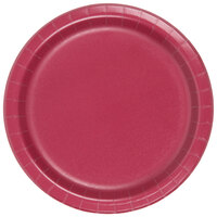 Creative Converting 793122B 7" Burgundy Paper Plate - 240/Case