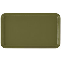 Cambro 915428 8 3/4" x 14 15/16" Rectangular Olive Green Fiberglass Camtray - 12/Case