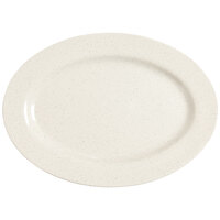 GET OP-115-IR Santa Fe Ironstone 11 1/2" Oval Platter - 24/Case