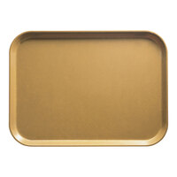 Cambro 1520514 15" x 20 1/4" Rectangular Earthen Gold Customizable Fiberglass Camtray - 12/Case