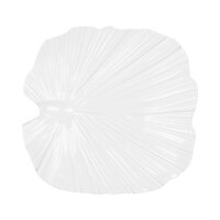 Elite Global Solutions M14PL Tropicana Design Display White 14" Palm Leaf Melamine Platter