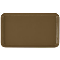 Cambro 915513 8 3/4" x 14 15/16" Rectangular Bay Leaf Brown Fiberglass Camtray - 12/Case