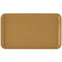 Cambro 915514 8 3/4" x 14 15/16" Rectangular Earthen Gold Fiberglass Camtray - 12/Case