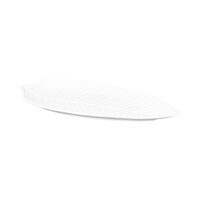 Elite Global Solutions M1465PL Tropicana Design Display White 14" Leaf Melamine Platter