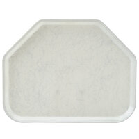 Cambro 1418TR531 14" x 18" Trapezoid Galaxy Antique Parchment Silver Customizable Fiberglass Camtray - 12/Case