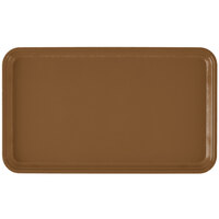 Cambro 915508 8 3/4" x 14 15/16" Rectangular Suede Brown Fiberglass Camtray - 12/Case