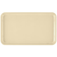 Cambro 915537 8 3/4" x 14 15/16" Rectangular Cameo Yellow Customizable Fiberglass Camtray - 12/Case